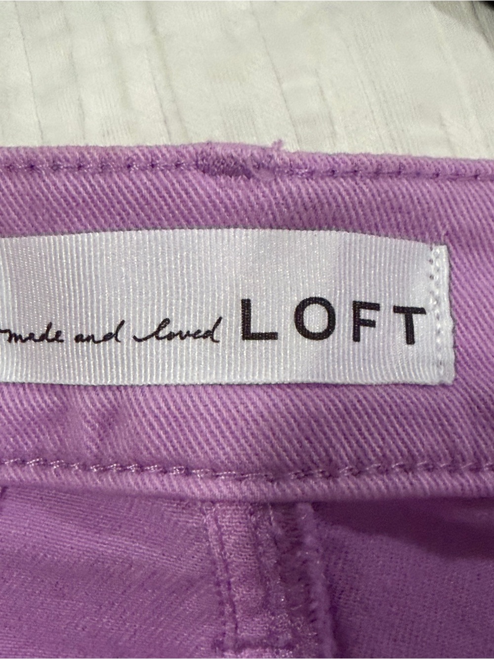 LOFT LAVENDER KICK CROP SIZE 14 NWOT - Picture 3 of 6